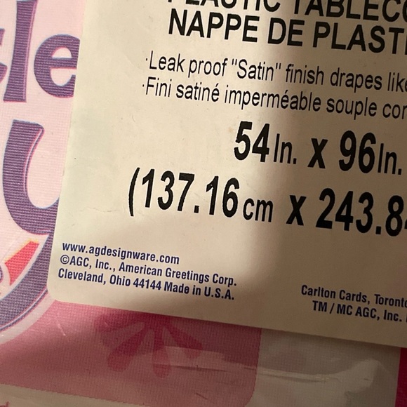 Colorful My Little Pony Tablecloth 54”x96” Designware - Picture 6 of 7